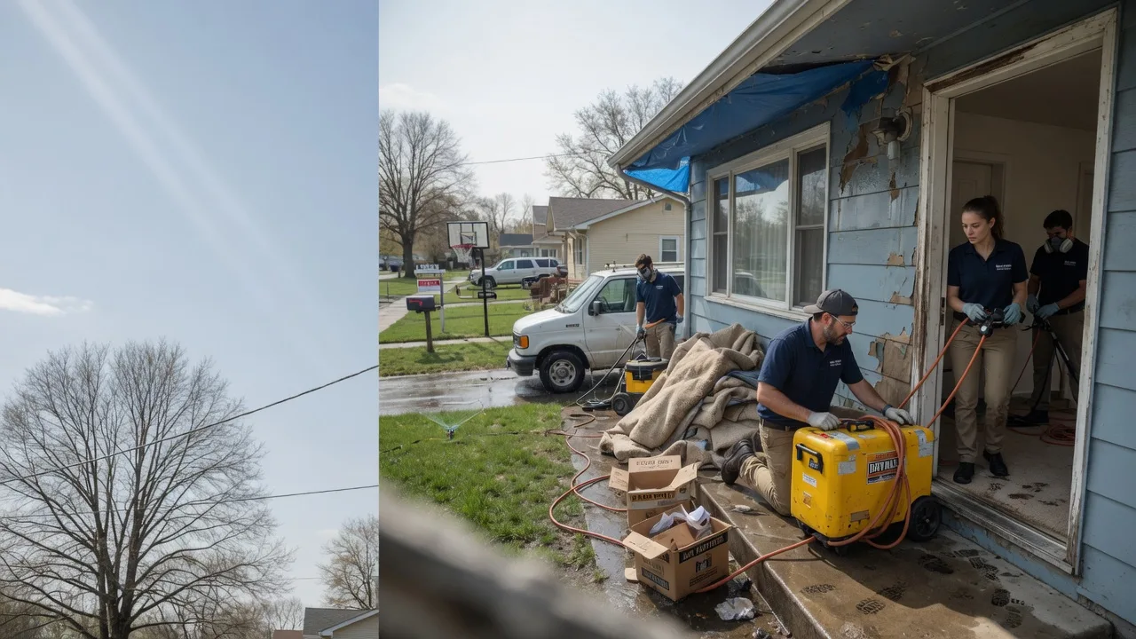 Basement Flood Cleanup in Bellingham, MA near me